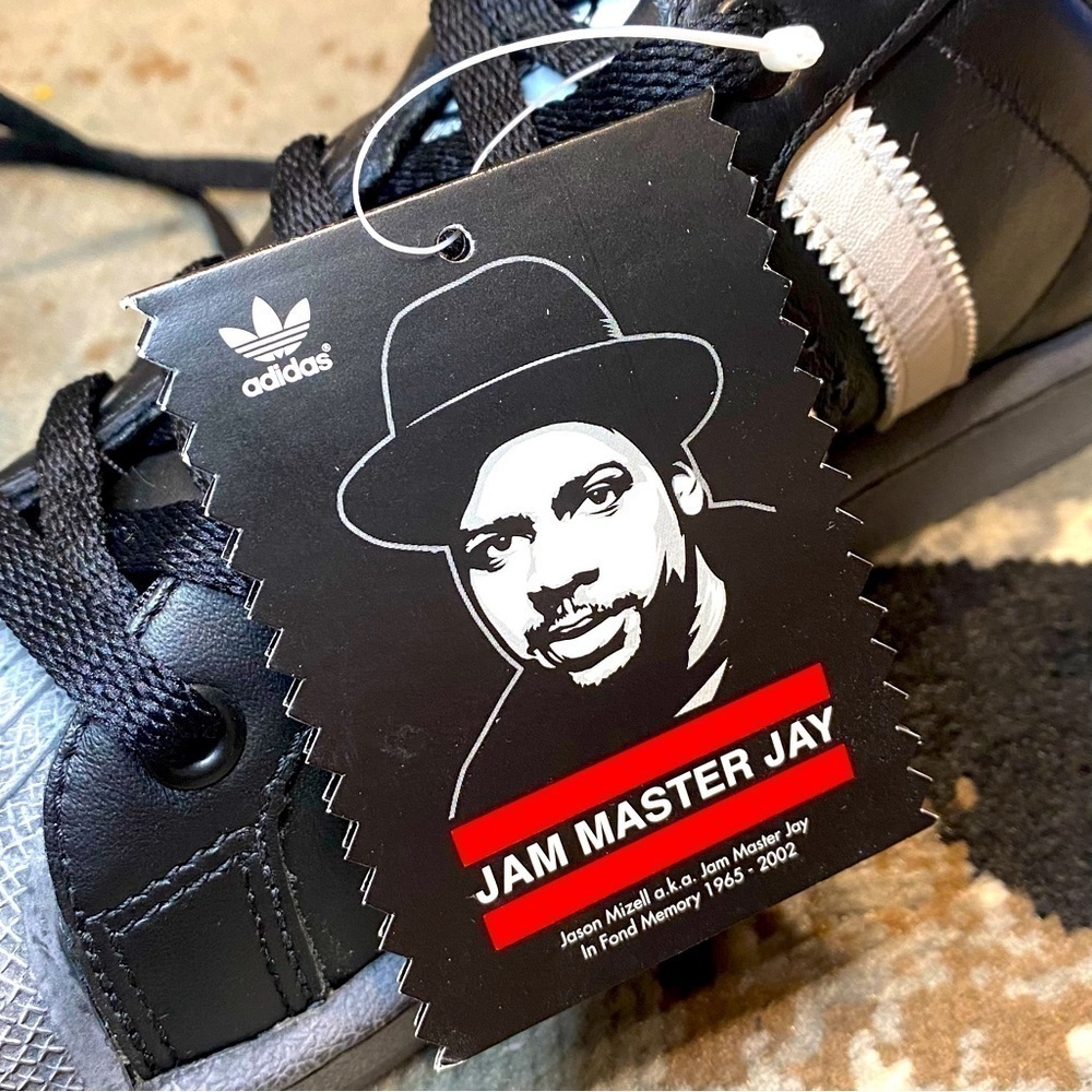 RARE!! NIB 2003 Jam Master Jay Limited Edition Adidas Sneakers. Women 8.5 Men 7 - Picture 10 of 10